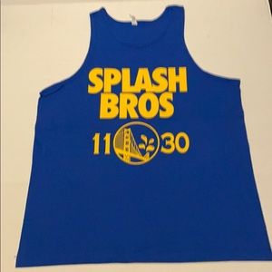 Splash bros warriors men tank top size XL